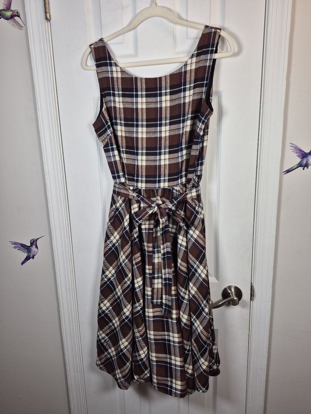 Luouse Classy Vintage Audrey Hepburn Style 1950s Rockability Swing Dress XL